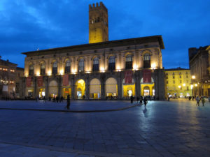 Bologna Piazza at Dusk